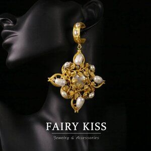 Chic Vintage Jewelry Faux Pearl Earrings